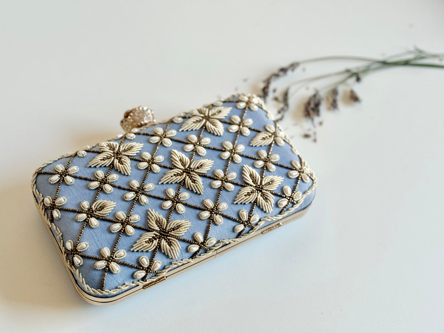 JORDAN Periwinkle Clutch Bag (Final Stock)