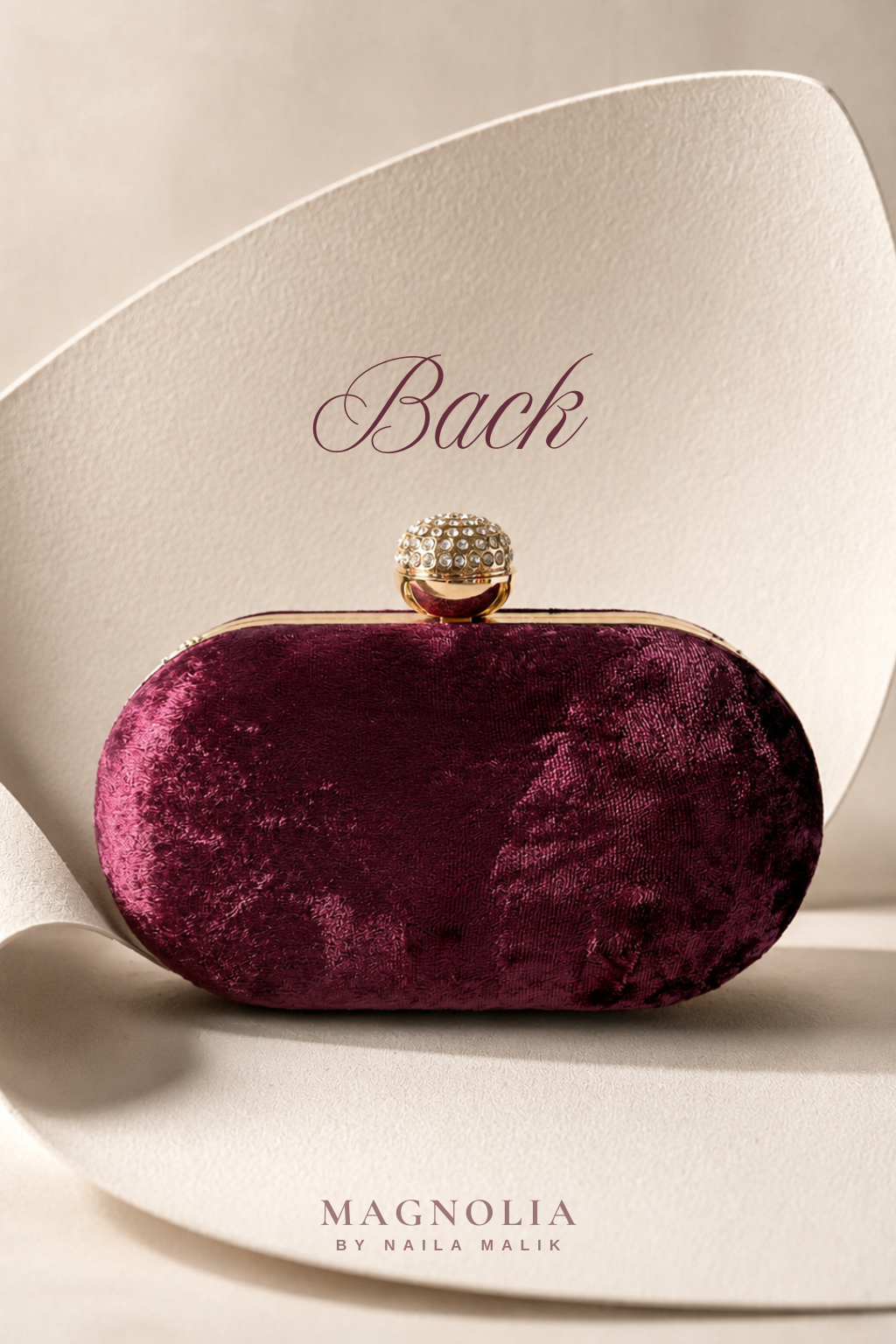 RIO | Plum Floral Embroidered Clutch Bag