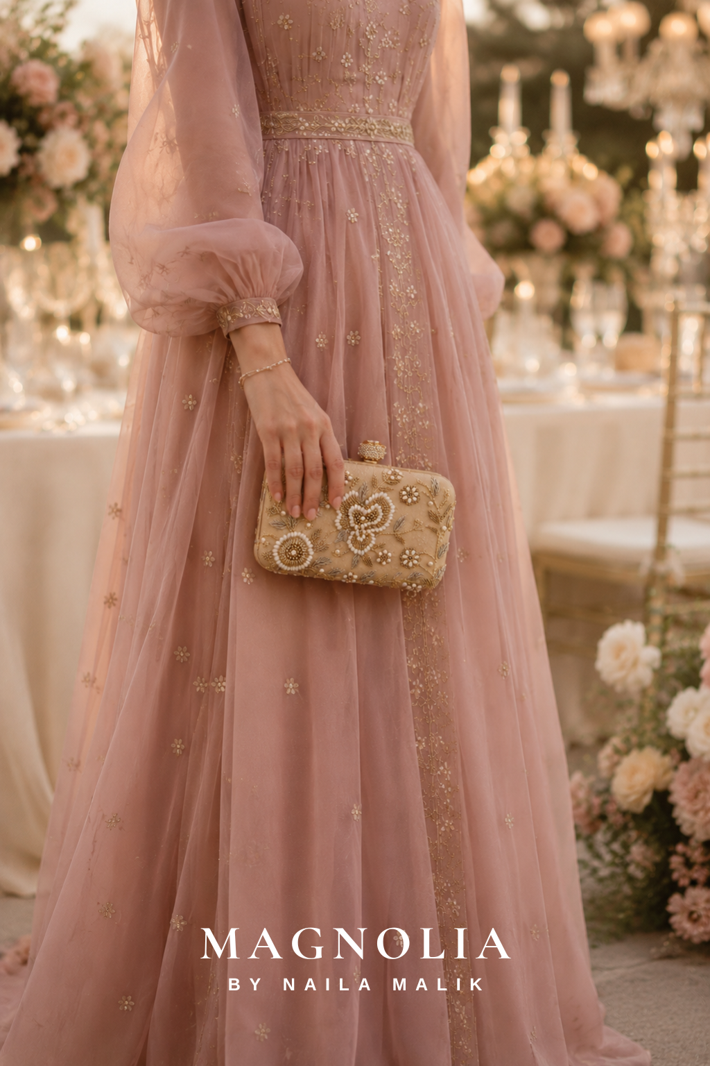 KHARGA | Luxury Champagne Bridal Purse