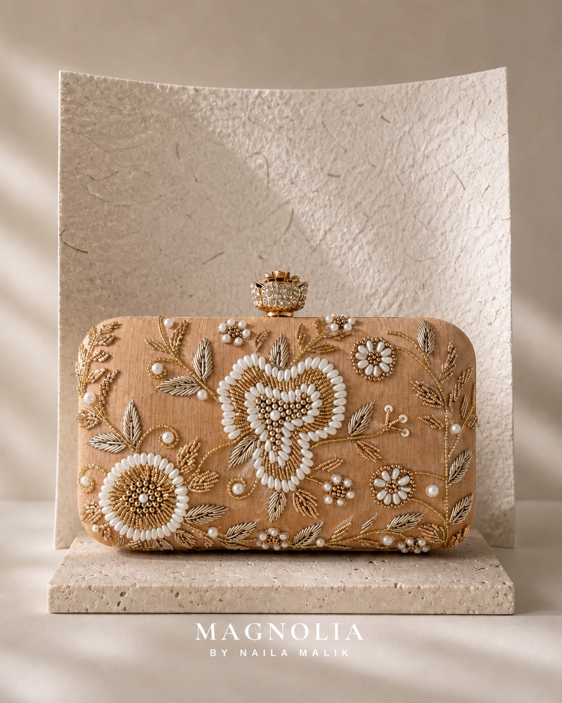 KHARGA | Luxury Champagne Bridal Purse