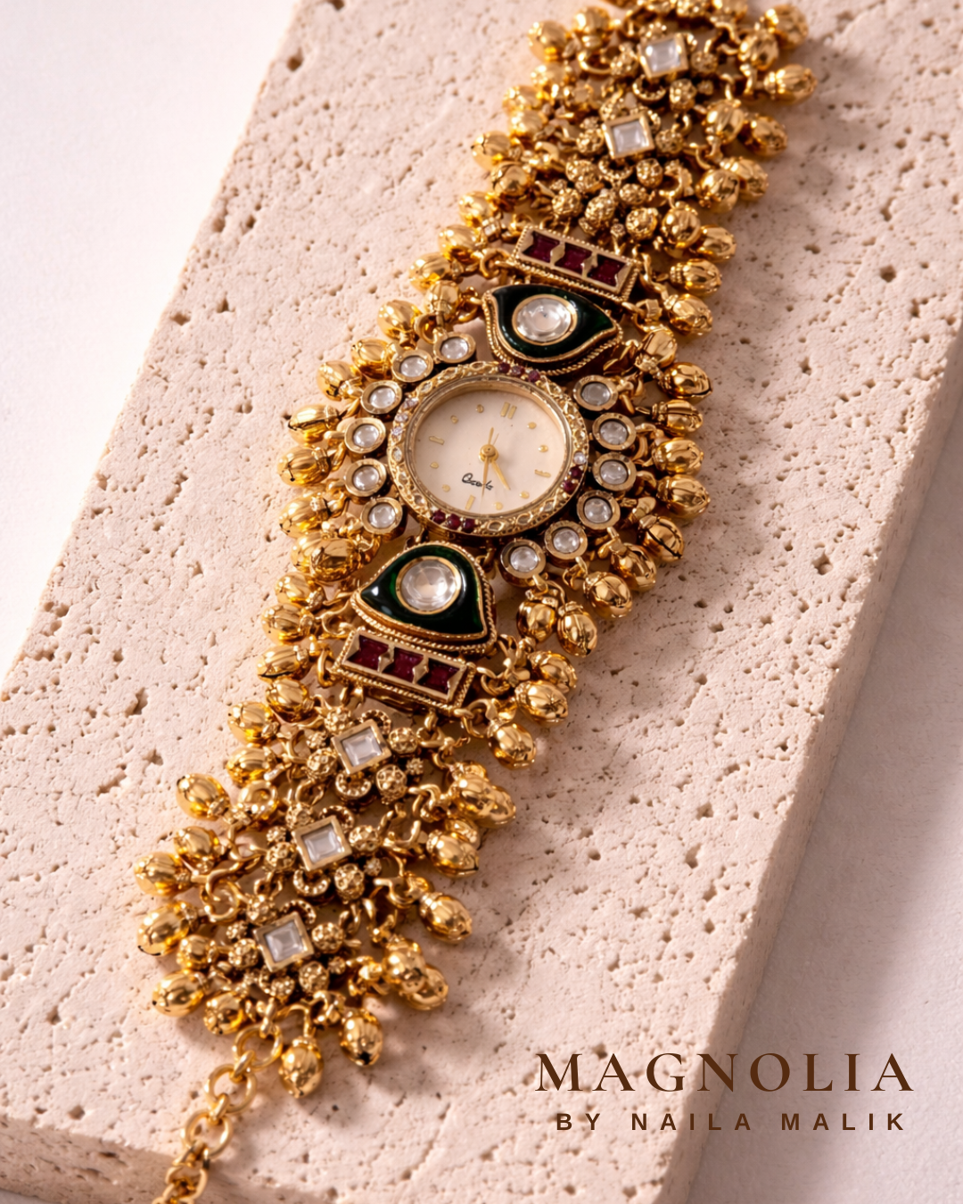 DYNASTY | Luxury Kundan Watch Bracelet