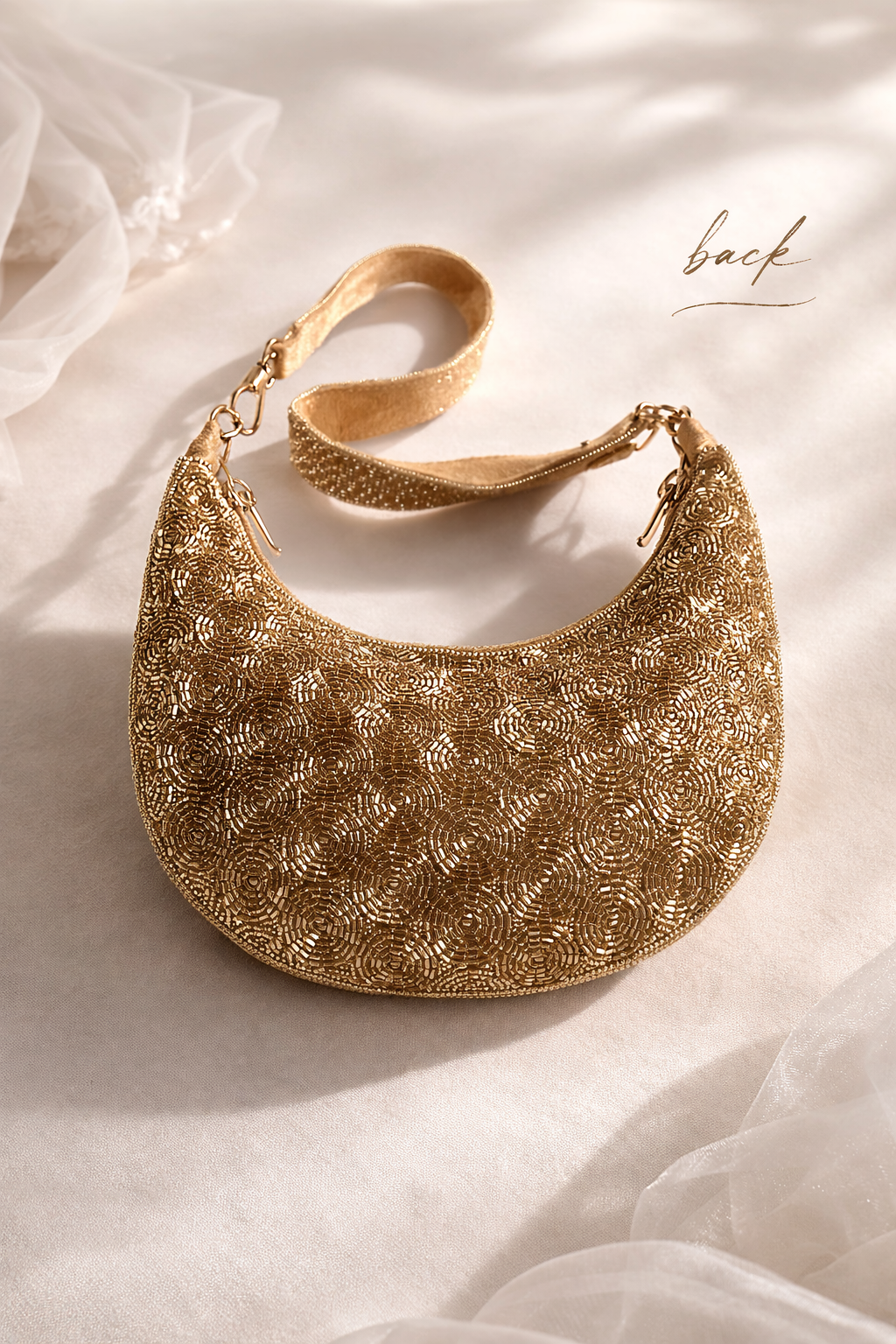 COVENT GARDEN | Gold Beaded Purse