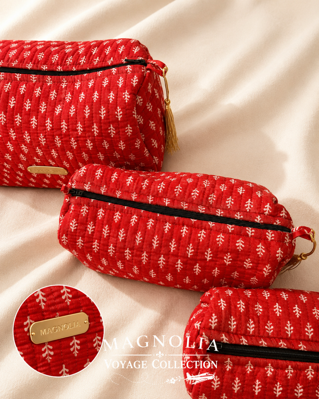 LINA SPRIG | Quilted Vanity Set