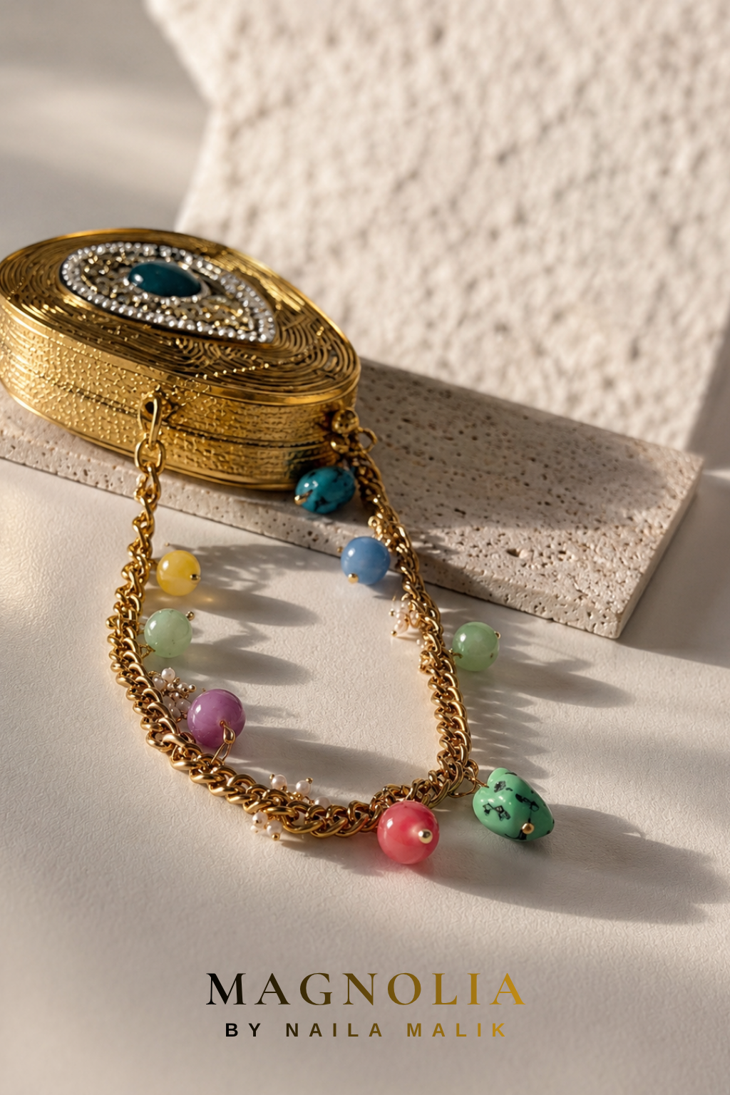 ZAVERI BAZAAR | Tear Drop Gold Mini Purse