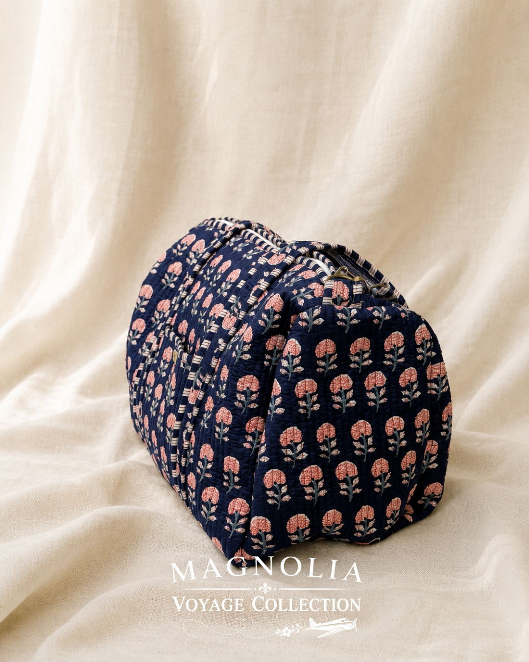 ZARA BLOOM | Cotton Duffel | Quilted Weekend Bag