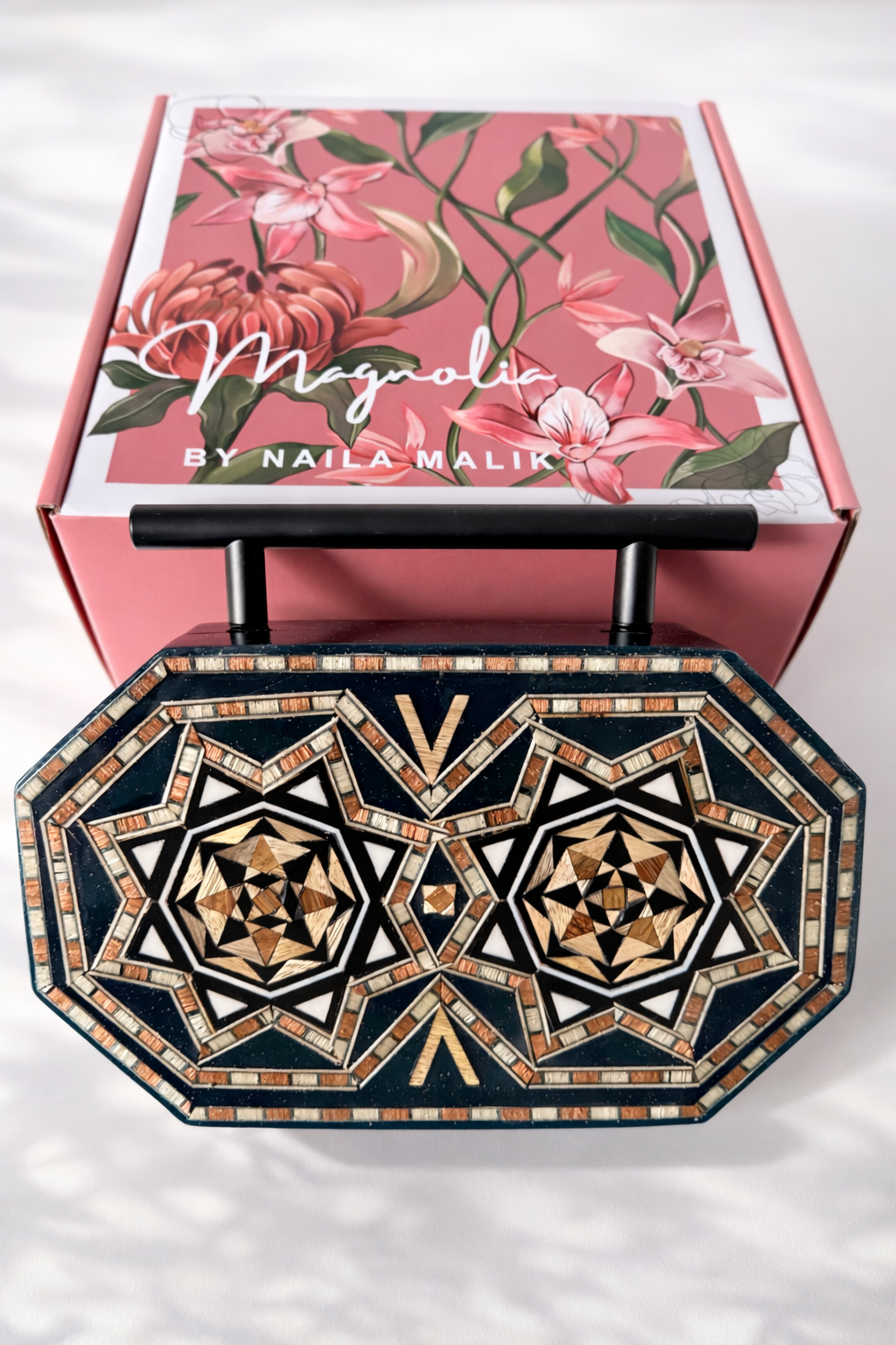 LUXOR | Mosaic Wood Clutch
