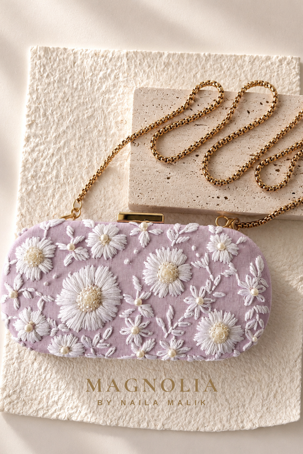 IBIZA | Lilac Breeze | Lilac Embroidered Clutch
