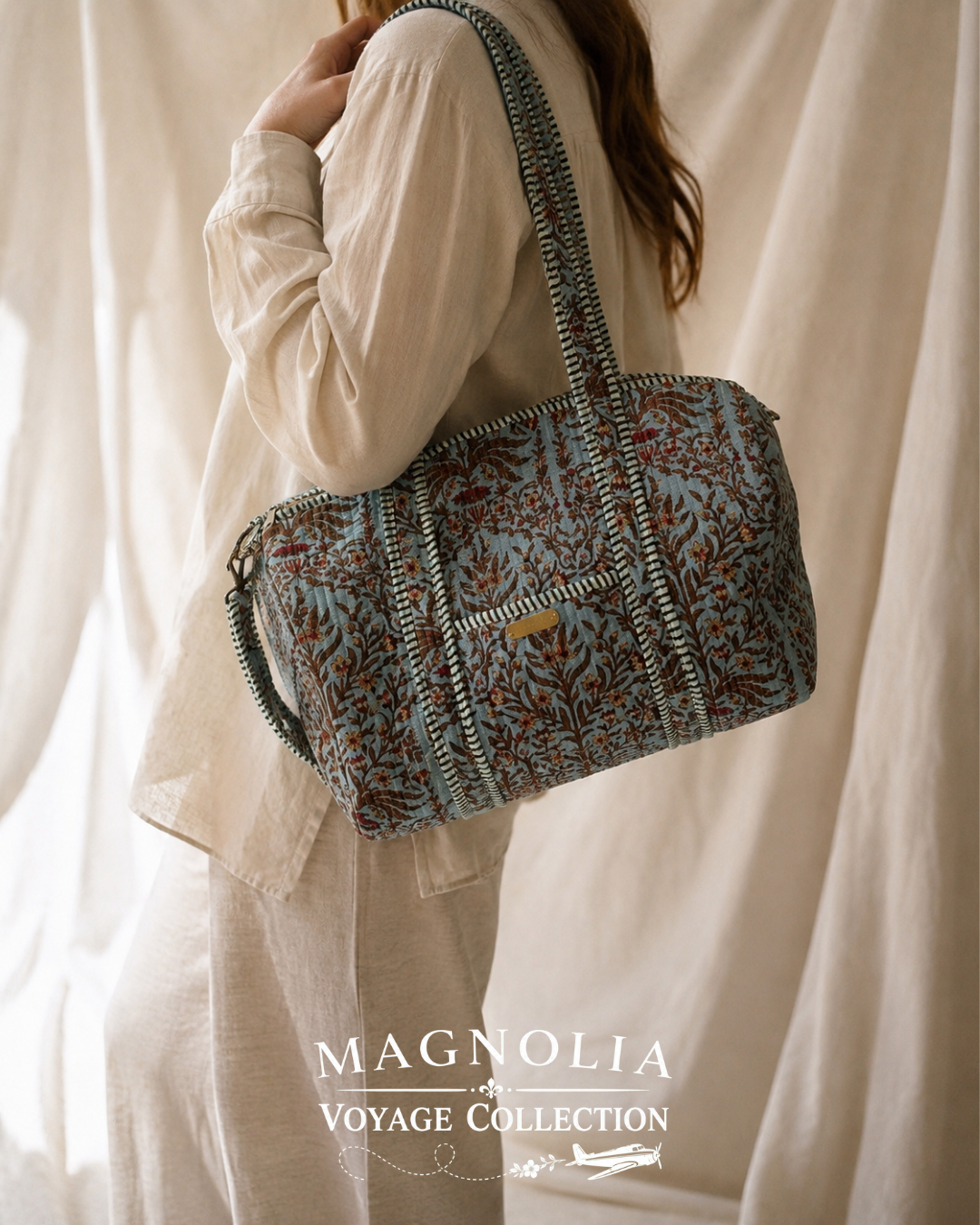 ARLO VINE | Cotton Duffel | Quilted Weekend Bag