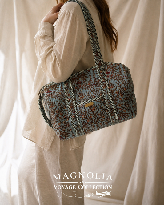 ARLO VINE | Cotton Duffel | Quilted Weekend Bag