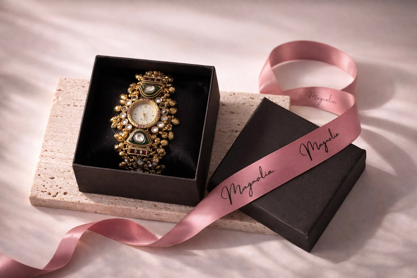 AURELIA | Handcrafted Kundan Style Watch