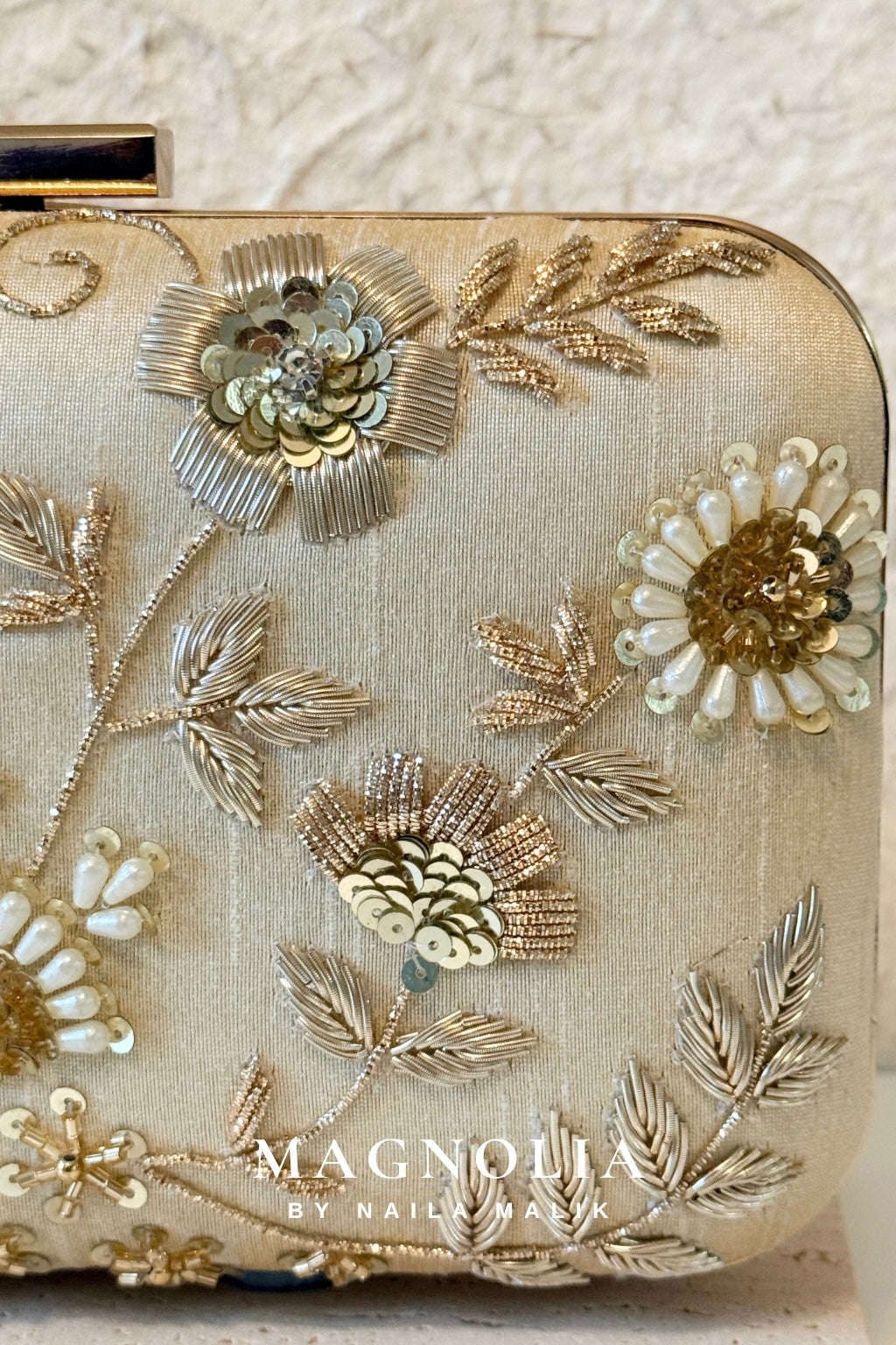 DOVER | Champagne Bridal Clutch Bag