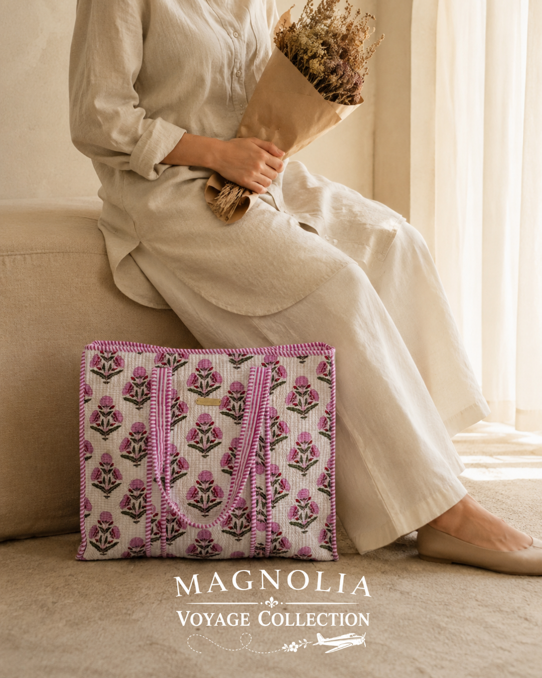 ROSALIE BLOOM | Floral Tote Bag