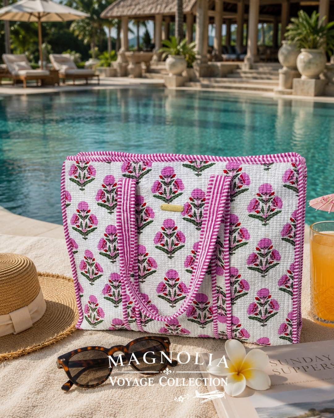 ROSALIE BLOOM | Floral Tote Bag