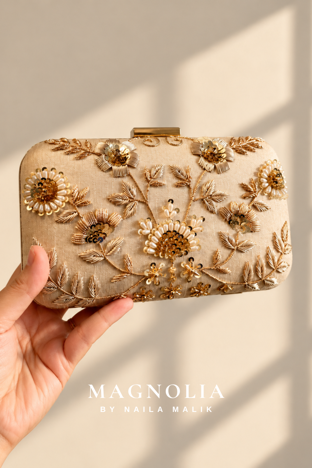 DOVER | Champagne Bridal Clutch Bag