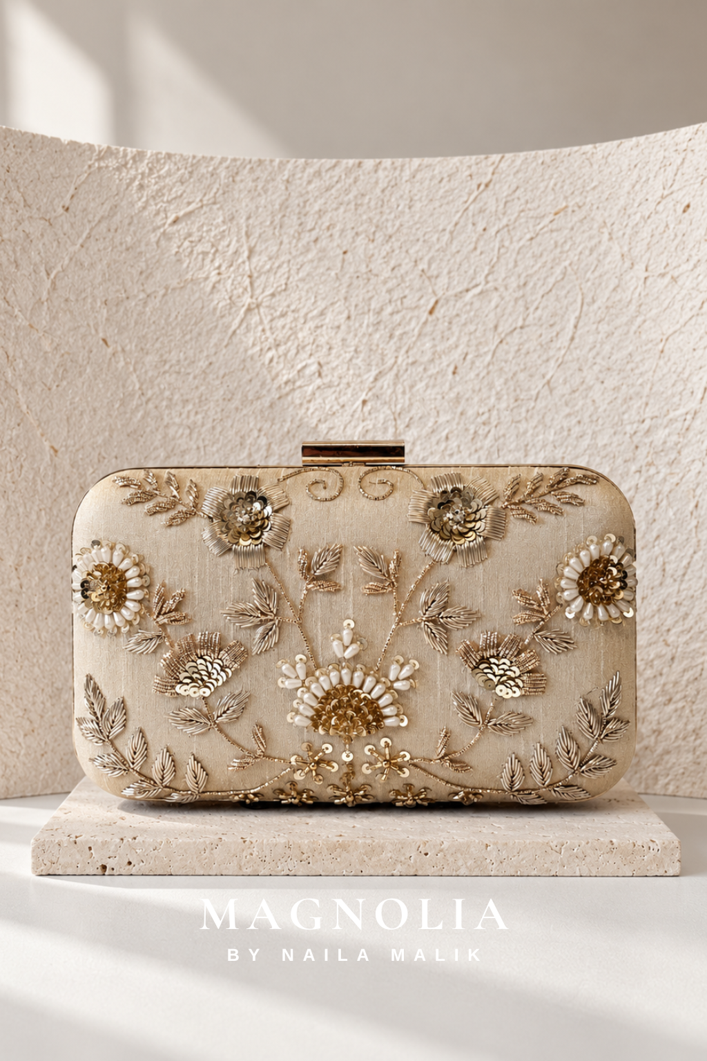 DOVER | Champagne Bridal Clutch Bag