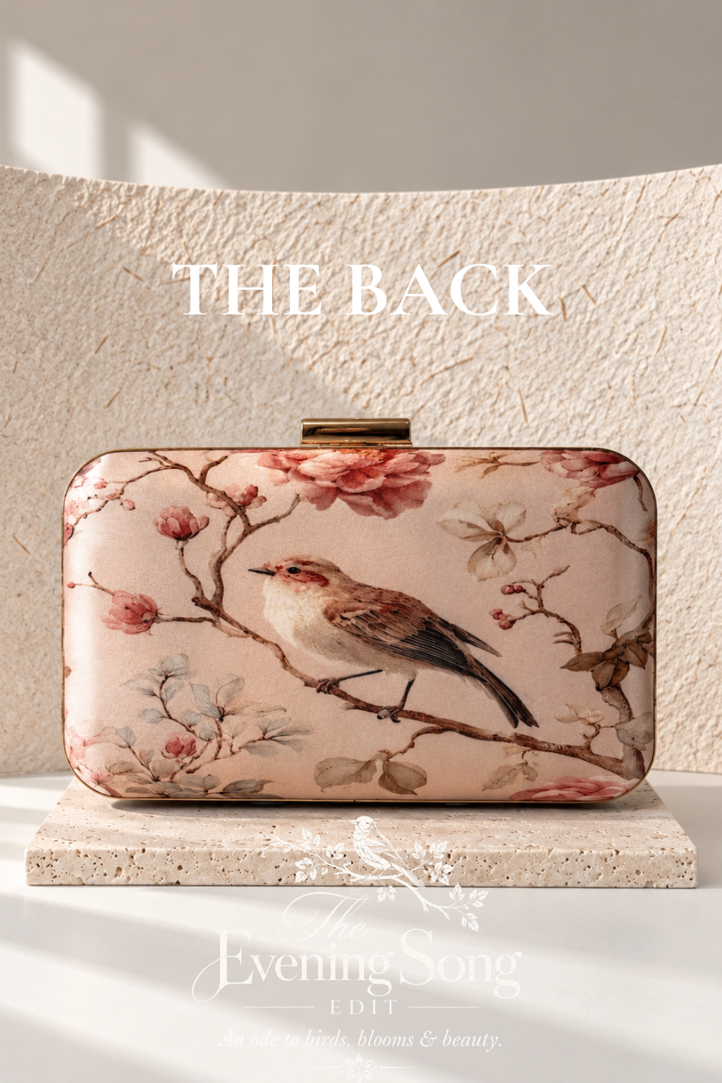 BIRDS OF VERONA | Embroidered Printed Silk Clutch Bag