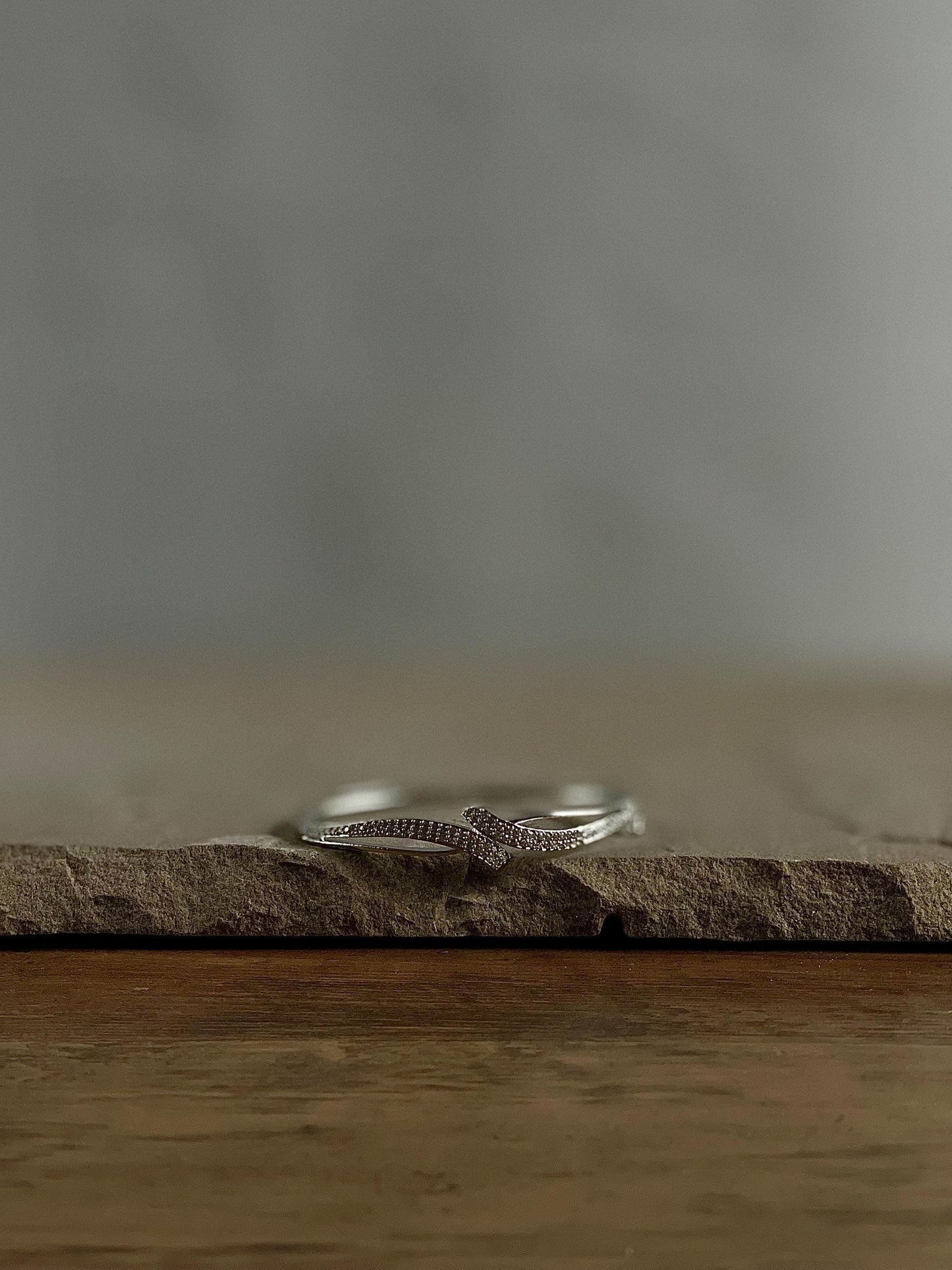 EMORY | Oxidized Silver Bangle Bracelet: Intricate Kara Chori Design